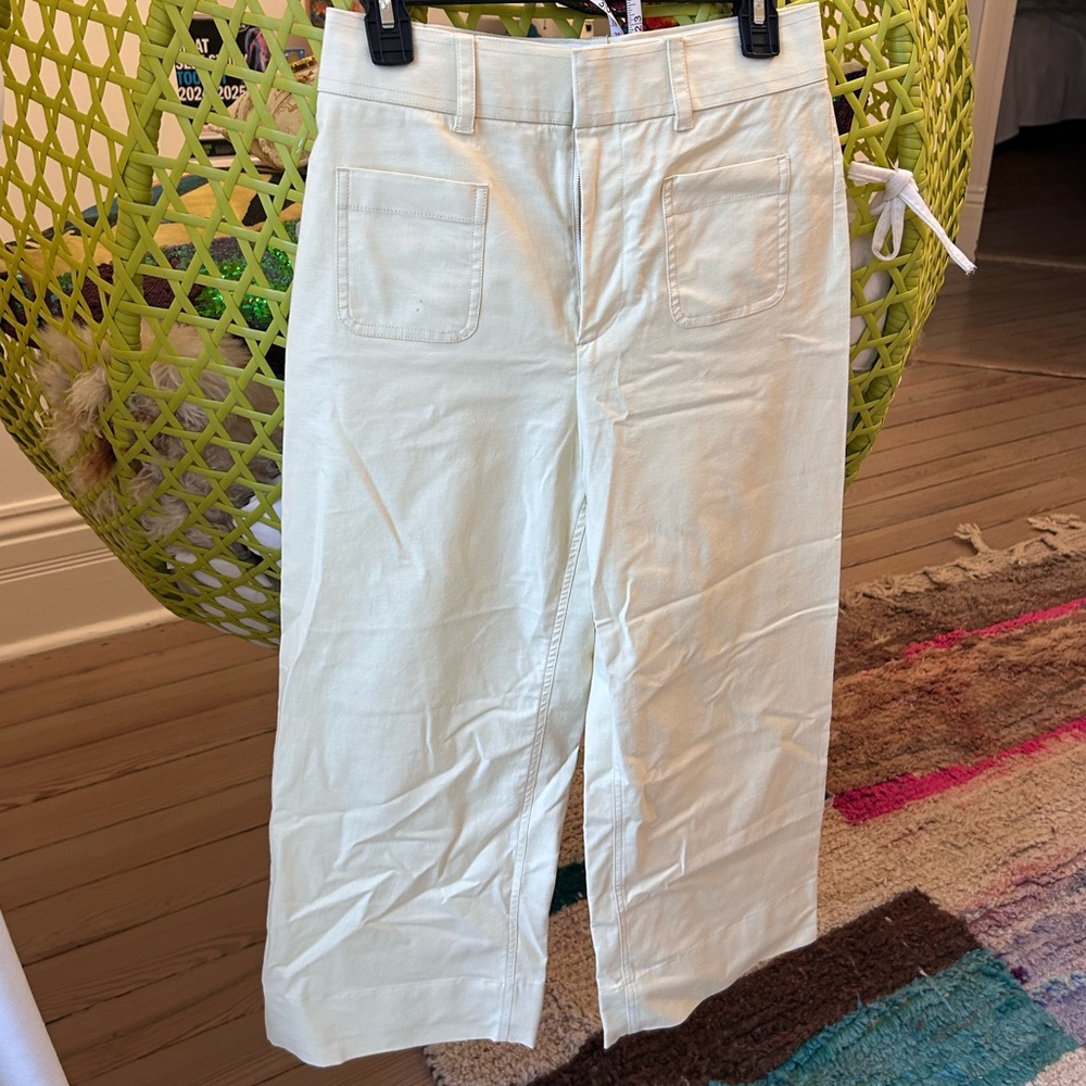 The Script- Yellow Chiara wide leg pants, size 6